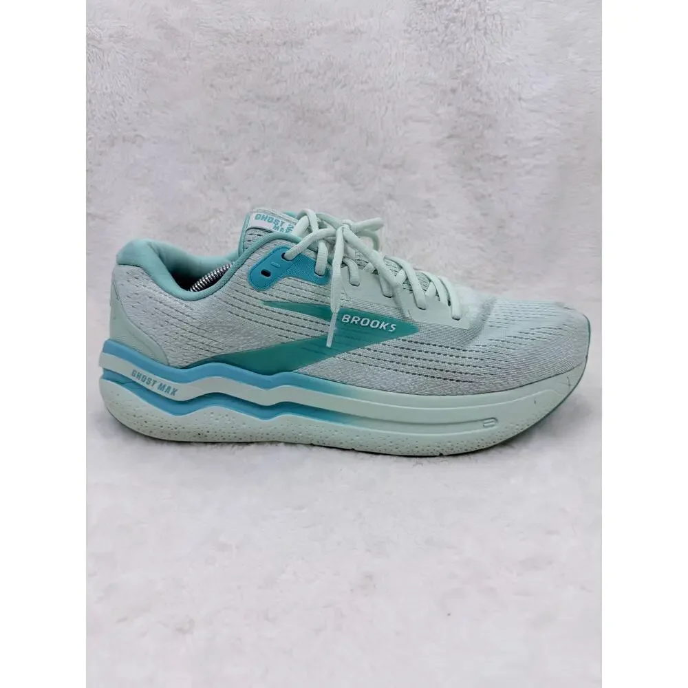 Brooks Ghost Max 2 Mens Running Shoes Honey Dew Blue Size 12.5 Sneaker